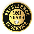 Excellence In Service Pin - 20 years